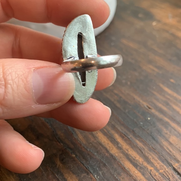 ✨NWT✨Large Labradorite Gemstone Sterling Silver Fashion Ring - Picture 5 of 7